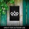 G128 Combo Pack Garden Flag Hanger 14IN & Garden Flag In God We Trust Patriotic Printed 12x18IN Double Sided Yard Garden Lawn Decoration